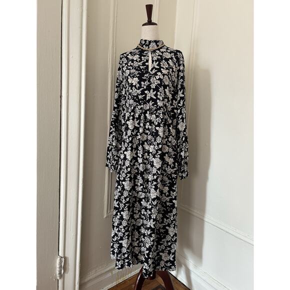 B.young Keyhole Floral Print Maxi Dress NWT | 36 - Picture 1 of 4